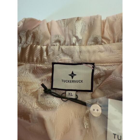 Tuckernuck Champagne Fil Coupe Palmerston Ruffle Collar Ivory Dress  Size XL - Picture 10 of 16